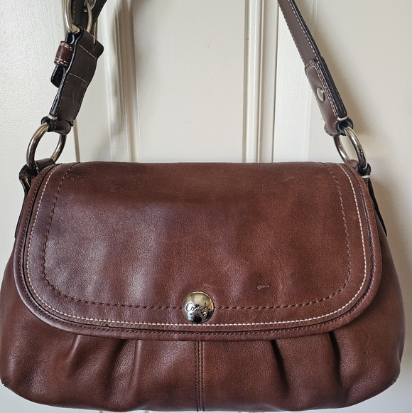 Coach Handbags - Coach Madison Pleated Leather Flap Bag 🤎💛 No#H0959-F13729